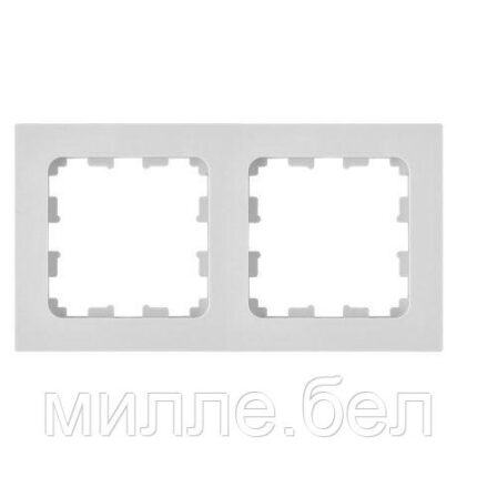 Рамка 2-местная белая, Astrum, BYLECTRICA
