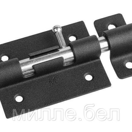 Задвижка дверная 82 мм ЗД-07, черная STARFIX