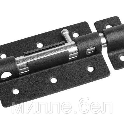 Задвижка дверная 100 мм ЗД-08, черная STARFIX