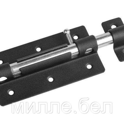 Задвижка дверная 120 мм ЗД-09, черная STARFIX