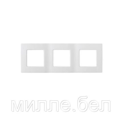 Рамка 3-местная белая, Мастер, BYLECTRICA (224x80x9 мм)