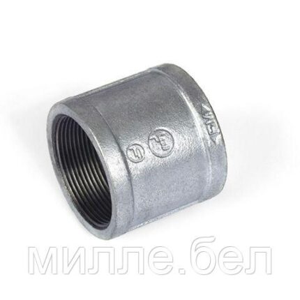 Муфта 1/2" вн.-вн. чугун оцинк., (2 шт. инд. упак.),  AV Engineering