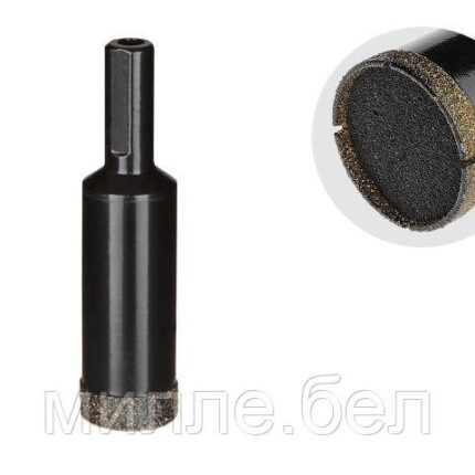 Коронка алмазная d 20мм керамогранит GEPARD (GP2077-20) (сверло алмазное трубчатое по керамограниту)