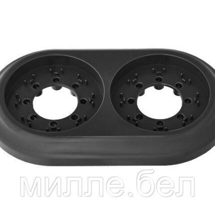 Рамка 2-местная черная, Ретро, BYLECTRICA