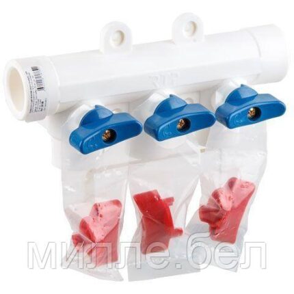 Коллектор с шар. краном универс. PPR 25х20/3, РТП (РосТурПласт)