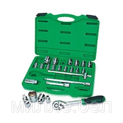 Набор головок 1/2" 8-32мм 24предм. 6гр. TOPTUL