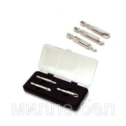 Набор бит для поврежденных шурупов 3шт. TOPTUL