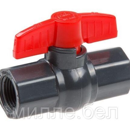 Кран шар. 1/2" вн.-вн., AV Engineering (Полипропилен, макс.  16 бар, макс.  40 °С)