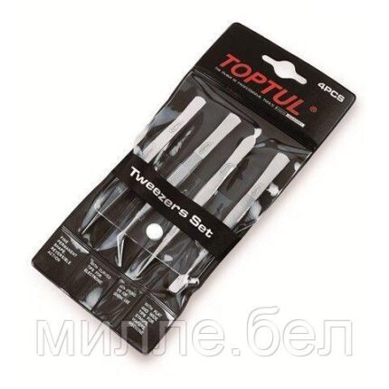 Набор пинцетов 4пр. TOPTUL
