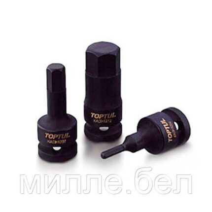 Головка ударн. 3/8" 4мм шестигр. TOPTUL (Длина - 52 мм)