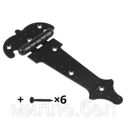 Петля-стрела 150 мм фигурная, черн.мат. STARFIX