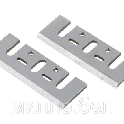 Нож для рубанка 82 мм WORTEX затачиваемый 2 шт. (2 шт. в упаковке)