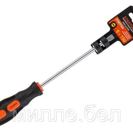 Отвертка "-" 6,0x150мм SL STARTUL PROFI (ST3031-615) (плоская шлицевая SLOTTED, рукоятка Anti slip)
