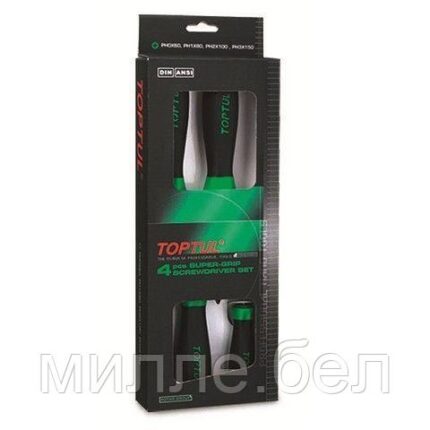 Набор отверток 4шт PH0,1,2,3 TOPTUL
