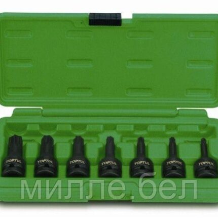 Набор бит TORX под головку 1/2" ударных 7пр. TOPTUL