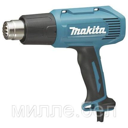 Термовоздуходувка MAKITA HG 6030 K в чем. + набор сопл (1800 Вт, 3 скор., 50-600 °С, ступенч. рег.)