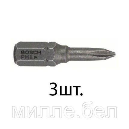Насадка крестообразная PH1 25мм  (3шт) (BOSCH)
