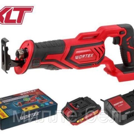 Аккум. сабельная пила WORTEX CSR 1118 E в кор. ALL1 XLT SET 18В, 1 акк., 2 Ач, дер. 115 мм (18 В, С АКБ (2.0