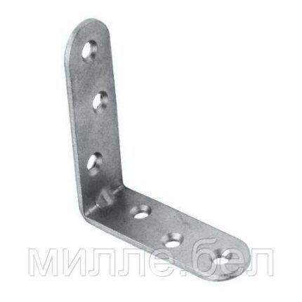 Кронштейн мебельный 60х60 мм, белый цинк (4 шт в зип-локе) STARFIX