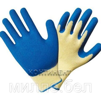 Перчатки х/б, латексное покрытие (рельефный облив), 10кл (Континент-Сити)