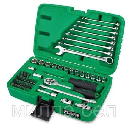 Набор головок и ключей 49 предм. 1/4" 12гр. TOPTUL