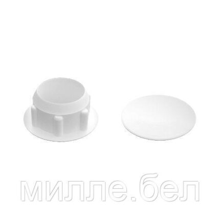 Заглушка под отверстие, декоративная 16 мм белая (30 шт в зип-локе) STARFIX