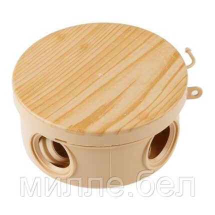 Коробка распаечная ОП 85х40мм, сосна, 4 мембр. вх. IP54 ЮПИТЕР