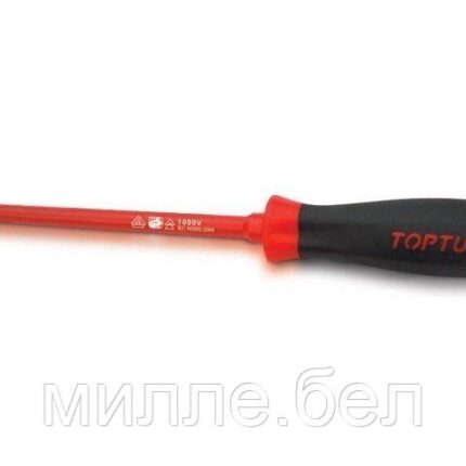 Отвертка "-" 6,5x150мм диэлектрическая TOPTUL