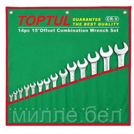 Набор ключей комбинир. 1/4" - 1-1/4" 16шт. TOPTUL