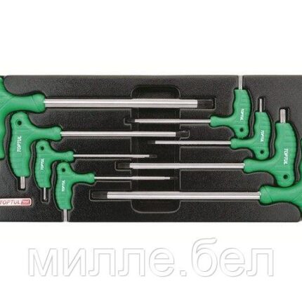 Набор-сет ключей L-Type Torx Т10-Т50 8шт 434х176мм TOPTUL
