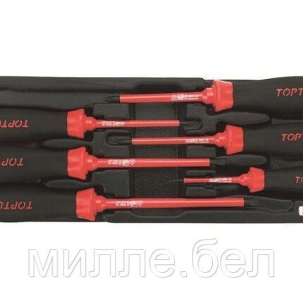 Набор-сет отверток диэлектрич. 6шт. 136х364мм TOPTUL