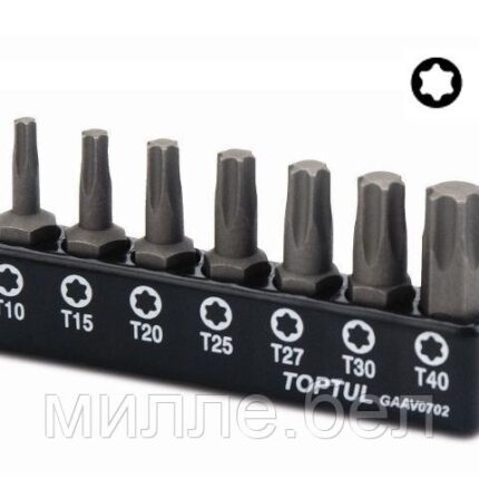 Набор бит TORX Т10-Т40 7шт. TOPTUL