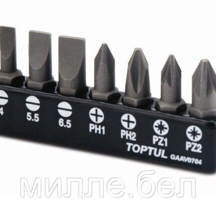 Набор бит "+", "-" 7шт. TOPTUL