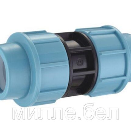 Муфта 40 (для ПЭ труб), AV Engineering (Полипропилен, макс.  16 бар, макс.  40 °С)