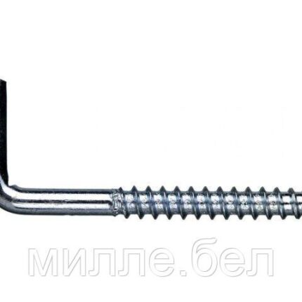 Крючок 5.0х80 мм Г-образный, цинк (100 шт в карт. уп.) STARFIX