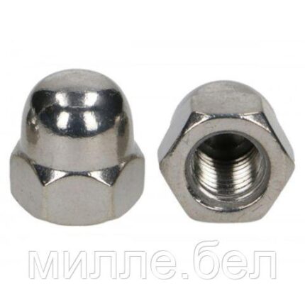 Гайка колпачковая М12, нерж. сталь (А2), DIN 1587  (100 шт) (STARFIX)