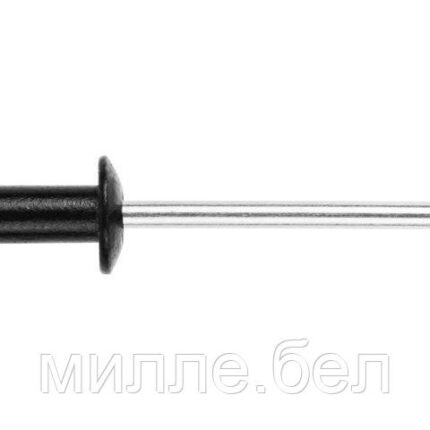 Заклепка вытяжная 4.8х12 мм алюминий/сталь, RAL 9017 (500 шт в карт. уп.) STARFIX (Цвет транспортный черный)