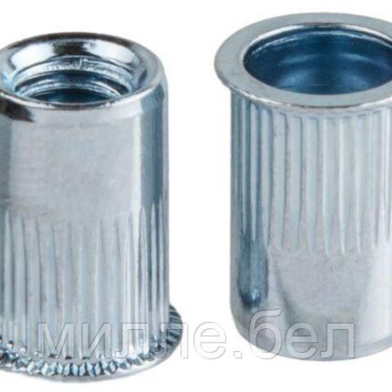 Заклепка резьбовая М5 уменьшенный бортик, белый цинк (500 шт в карт. уп.) STARFIX