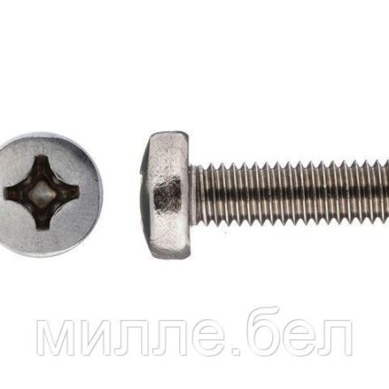 Винт М4х12 мм полусфера, нерж.сталь (А2), DIN 7985 (25 шт в зип-локе) STARFIX