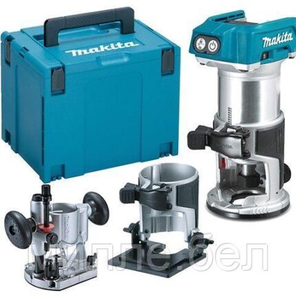 Аккум. фрезер кромочный MAKITA LXT DRT 50 ZJX2 в чем. (18.0 В, БЕЗ АККУМУЛЯТОРА, цанга 8 мм, 30000 об/мин,