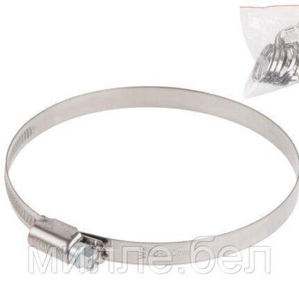 Хомут червячный 80-100 мм, нерж.сталь (W2) (25 шт в пакете) STARFIX
