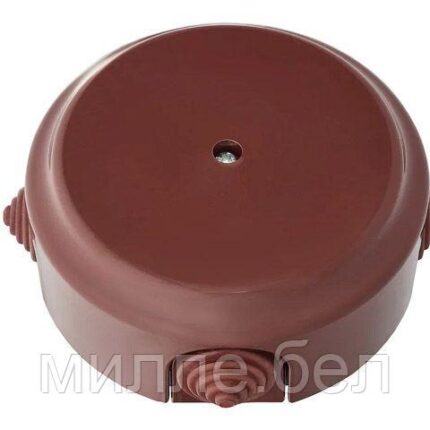 Коробка монтажная КМ-447 коричневая, Ретро, BYLECTRICA (124,5х124,5х45)