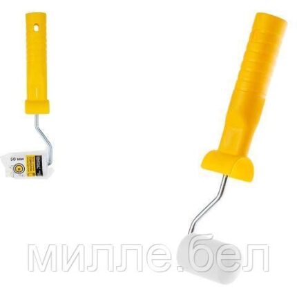 Валик поролоновый 15-50мм с ручкой 6мм мелкий STARTUL MASTER (нанесение лаков на основе растворителя)