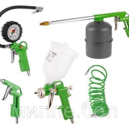 Набор пневмоинструмента ECO SGK-5 (5 предметов,верх. бак)