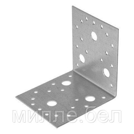Уголок крепежный 90х100х100 мм KU 2.5 мм белый цинк STARFIX