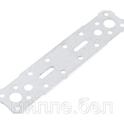 Пластина крепежная 180х40 белый цинк Цвiк (Фактический размер изделия 171*37мм, толщина 1,7мм) (ЦВIК)
