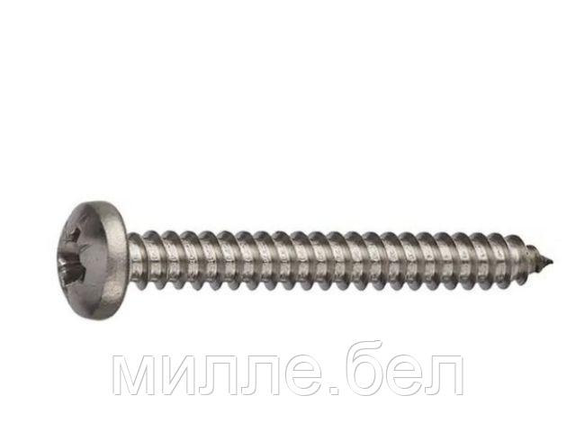 Саморез 4.2х13 мм полусф. головка, острый, нерж.сталь (А2), DIN 7981 (1000 шт в карт. уп.) (STARFIX)