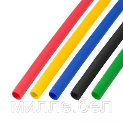 Набор термоусаживаемых трубок 4,0 / 2,0 мм, пять цветов (50 шт. по 1 м) Юпитер (ЮПИТЕР)