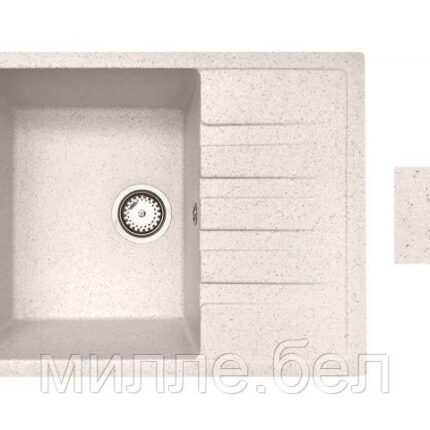 Мойка кухонная из искусственного камня BEST песочный 640х500 мм, AV Engineering