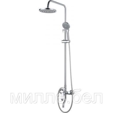 Душевая система (Lt) D35, серия Iris хром, a-five (На стену,L-излив: длина 105 мм, высота 156 мм, монолитный.